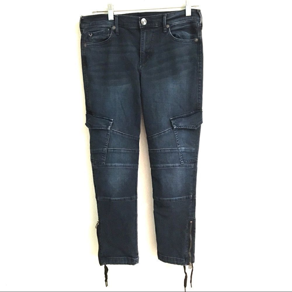 True Religion Halle midrise super skinny jeans 27